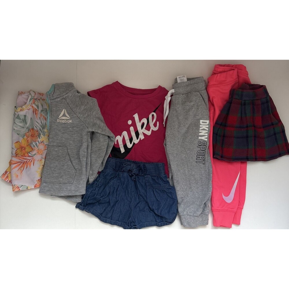 Lot Of Toddler Girls Clothes Nike DKNY Reebok Clothing Lot Sz 2T